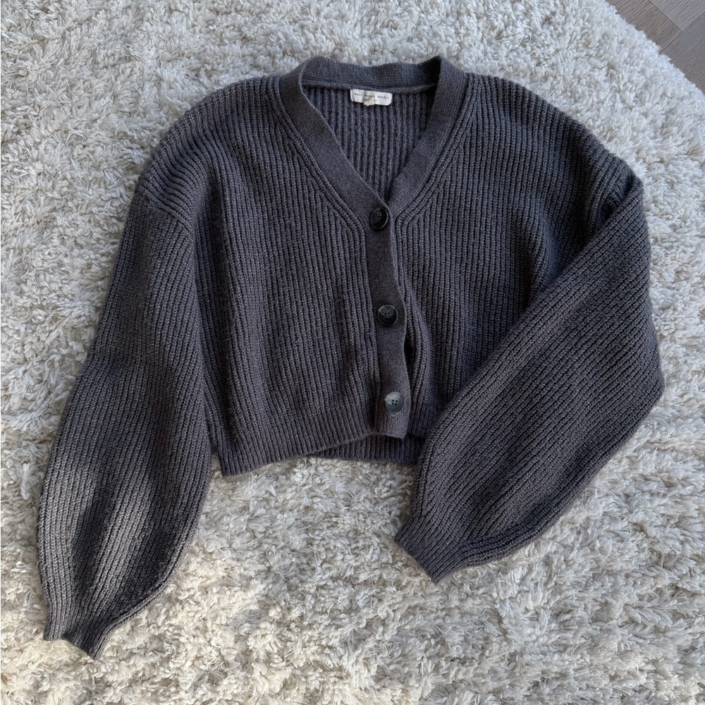 Truly Madly Deeply Dark Gray Cardigan